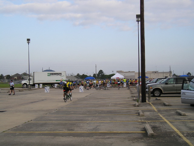 Refreshment tents at 1st stop.