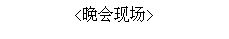 Text Box: <晚会现场>
