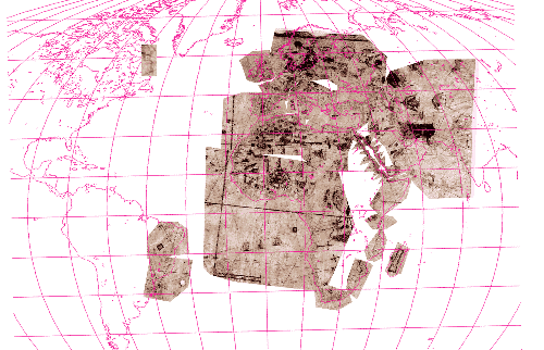 Virtual 1516 Map superimposed on Modern Map