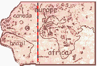 Copy Stolen by Vesconte Maggiolo of Portuguese Master Chart of Atlantic and Indian Oceans