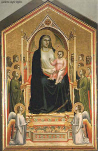 giotto enthroned madonna