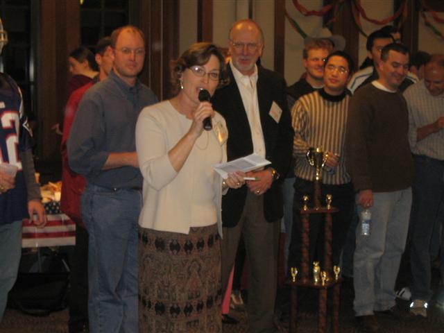 Beth O'Sullivan announcing the winners for the Best Regional Food