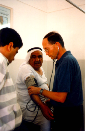 Palestinian man with Israeli cardiologist